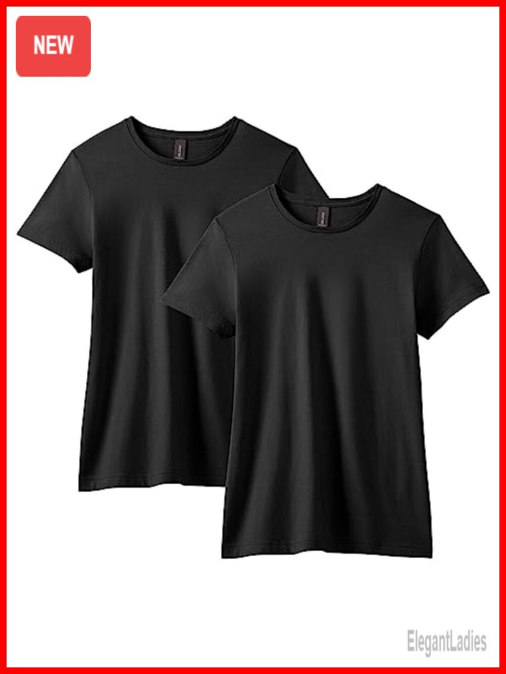 Softstyle Cotton Crew Neck Tee Semi-Fitted Casual T-Shirt